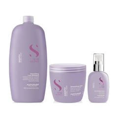 ALFAPARF MILANO - ALFAPARF SEMI DI LINO Smoothing Shampoo 1L + Mask 500ml + Cream 125ml