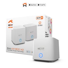 ROUTER MESH NEXXT BOLT AX1800 WI-FI 6 Pack de 2