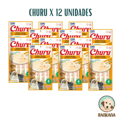 CHURU - SNACKS X 4 SACHETS POLLO / 12 UNIDADES