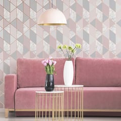 MULTITOP - Papel Tapiz Fresca Marble Geo 052X10 Mts Pink