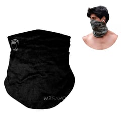 GENERICO - CUELLERA BANDANA TUBULAR DEPORTIVA ANTIALERGICA NEGRO