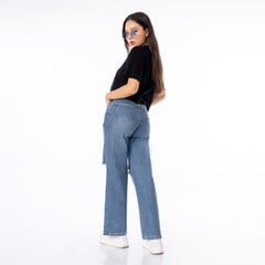 GENERICO - Polo Oversize Crop Mujer Minimal