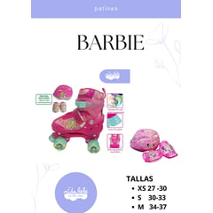 OKA - PATIN 4 RUEDAS BARBIE HIPOINT XS