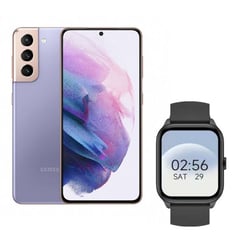 Galaxy S21 Plus 5G 8GB 128GB SM-G996U1 + S8 Smartwatch - Violeta Reacondicionado Premium