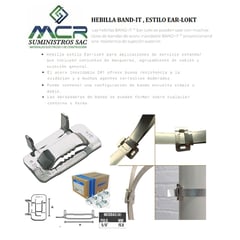 BAND IT - HEBILLAS DE ACERO INOXIDABLE DE MEDIA 5/8 PULGADA CAJA DE 100 UND