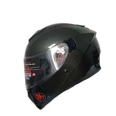 GENERICO - CASCO HOKEN MONOCOLOR BASICO NEGRO TALLA M