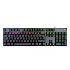 SEISA - Teclado Mecanico RGB con luces Led gamer DN-K104