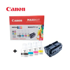 CANON - KIT CABEZAL 4PCK + 4 Tintas Para MAXIFY GX6010 GX7010