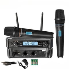 BATBLACK - micrófono inalámbrico profesional uhf BT-M40 doble