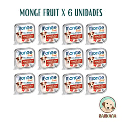 MONGE - FRUIT X 100 GR CORDERO Y MANZANA / 12 UNIDADES