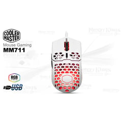 COOLER MASTER - MOUSE Gaming MM711 RGB 16K WHITE MATTE