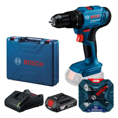 BOSCH - Taladro Percutor GSB 183 18V 1/2" 1 Bateria + Set 34.