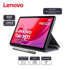 LENOVO - Tablet Tab M11 11” 4G LTE 8GB 128GB Lapiz y Funda TB330XU