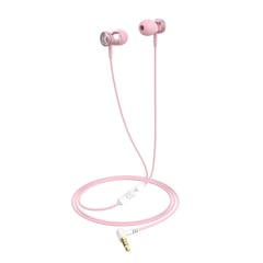 HAVIT - Auriculares de cable TPE de calidad E303P con micrófono - Rosado