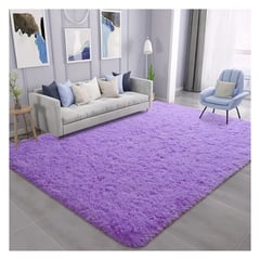 GRETAIL - Alfombra De Felpa Piso Decorativo 150cm x 50cm Morada