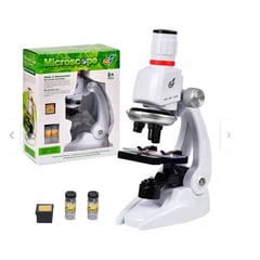 Kit Microscopio biológico Ciencia Luz HD 450x Óptico