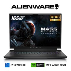 DELL - Laptop Gamer 18 QHD+ Corei7-14700HX W11 RTX-4070 8GB Alienware M18 R2