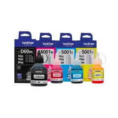 BROTHER INTERNATIONAL - KIT DE 4 TINTAS BROTHER D60BK / 5001CMY