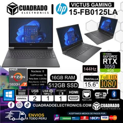 Laptop VICTUS GAMING AMD Ryzen 7-5800H 16GB 512GB 15.6" FHD 144Hz RTX 3050 4GB Windows11