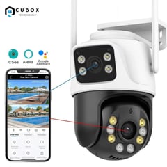 OEM - Camara de Seguridad WIFI A28B PTZ Doble Lente 360 Exterior Alarma