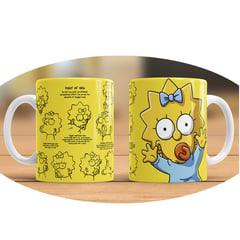 GENERICO - Tazas personalizadas -DNuñez - Maggie Simpson - Los Simpsons