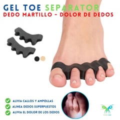 FISIO CARE TU BIENESTAR PRIMERO - Separador dedos en garra silicon gel - color beige