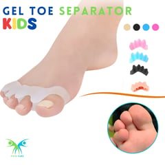 FISIO CARE TU BIENESTAR PRIMERO - Separador dedos en garra silicon gel - NIÑOS color beige