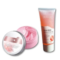 SAKURA - Gel Exfoliante de Colágeno y Arroz + Mascarilla de