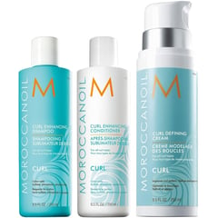 MOROCCANOIL - Shampoo Rizos 250ml+ Acondicionador+ Crema Definidora Curl