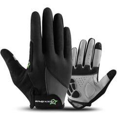 ROCKBROS - Guantes largos negros para ciclismo