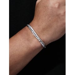 GENERICO - Pulsera de acero inoxidable para hombre