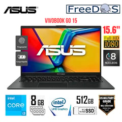 ASUS - Laptop Vivobook Go 15 Intel Core i3-N305 8GB RAM 512GB SSD 15.6 pulg. FHD Free Dos E1504GA-NJ231