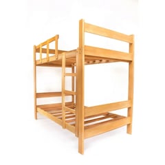 MUEBLES MACRUMO - Camarote de Madera Capirona 1.5 Plz Banda de 5" + acabado