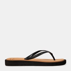 BATA - Sandalias de Playa Rocio Negro Mujer