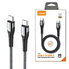 GENERICO - Cable cargador Tipo C 65W 2mt LDNIO para Laptop MacBook Ipad Celular