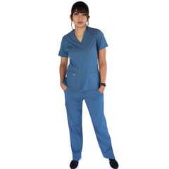 TWELVE - - conjunto médico scrub Chloe - Celeste acero