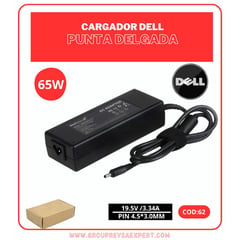 CARGADOR DE LAPTOP 195V 33A 65W PUNTA DELGADA