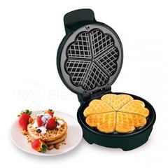 BLACKLINE - Wafflera WF-906 hasta 5 Wafles en Forma de Corazón