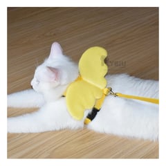 RYBIU IMPORT - Arnes Ajustable para Perro en Amarillo Y+Stickers