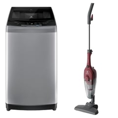 ELECTROLUX - Combo Lavadora Carga Superior 9kg Gris EWIW09F2USVG + Aspiradora vertical con cable STK13