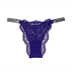 VICTORIA STAR - Calzones encaje con brillo morado victorias secret