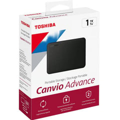 TOSHIBA - DISCO EXTERNO ADVANCE BLACK V10 DE 1TB