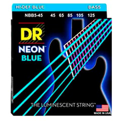 DR - DRS-NBB-45 Cuerdas Para Bajo HiDef Neon Blue