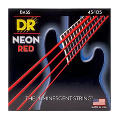 DR - DRS-NRB5-45 Cuerdas Para Bajo HiDef Neon Red