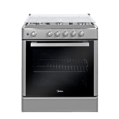 MIDEA - Cocina a gas 30" 5 hornillas Venus Black MGS30FS2LBAMB