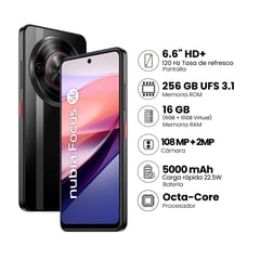 ZTE - NUBIA FOCUS 6+256GB - NEGRO