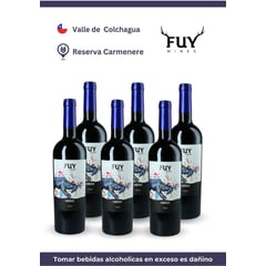 FUY - Vino Carmenere reserva pack x 6