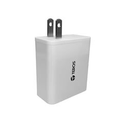 TEROS - Adaptador De Corriente Gan PD 65W Blanco TE-70207W