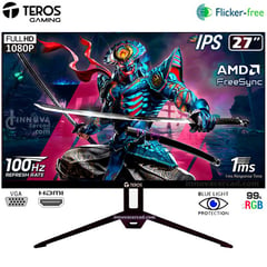 TEROS GAMING - Monitor Teros TE-2712S 27 FHD 1920 x1080 IPS 100HZ 1MS FreeSync