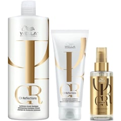 WELLA - OIL REFLECTIONS – Trío Shampoo 1L + Acond 200 ml + Oil 100ml